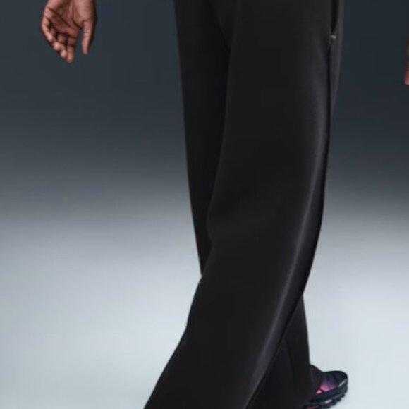 $150 Nike Tech Fleece Loose-Fit Open Hem Pants HV6541-010 Men 2XL Black - Picture 3 of 5